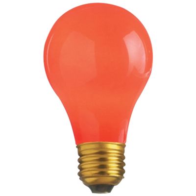 60W 130V A19 E26 Ceramic Red Bulb by SATCO Lighting - Starlight Lighting USA and Canada